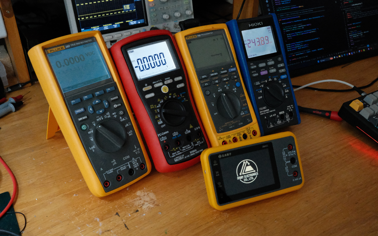 High-End Digital Multimeters Mini Oscilloscopes Ivory Electronics
